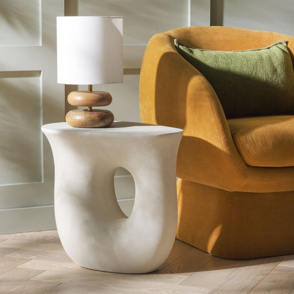 Safavieh Irelyn Accent Table - Sculptural Elegance With Organic Silhouette And Textured Finish For Any Room White ACC2806A