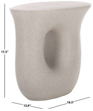 Safavieh Irelyn Accent Table - Sculptural Elegance With Organic Silhouette And Textured Finish For Any Room Grey ACC2806B