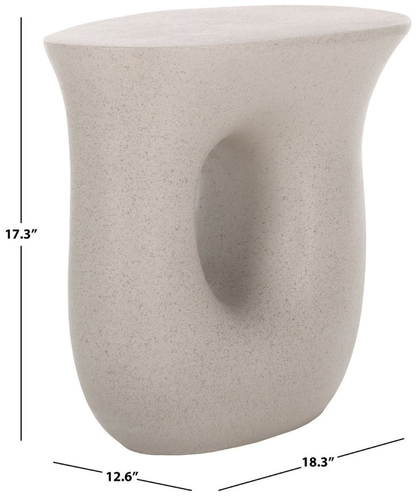Safavieh Irelyn Accent Table - Sculptural Elegance With Organic Silhouette And Textured Finish For Any Room Grey ACC2806B