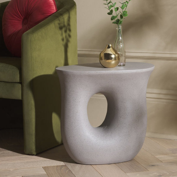 Safavieh Irelyn Accent Table - Sculptural Elegance With Organic Silhouette And Textured Finish For Any Room Grey ACC2806B