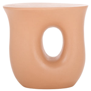 Safavieh Irelyn Accent Table - Sculptural Elegance With Organic Silhouette And Textured Finish For Any Room Terracotta ACC2806C