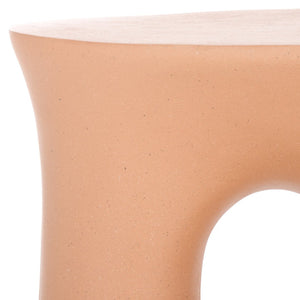Safavieh Irelyn Accent Table - Sculptural Elegance With Organic Silhouette And Textured Finish For Any Room Terracotta ACC2806C