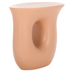 Safavieh Irelyn Accent Table - Sculptural Elegance With Organic Silhouette And Textured Finish For Any Room Terracotta ACC2806C