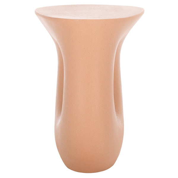 Safavieh Irelyn Accent Table - Sculptural Elegance With Organic Silhouette And Textured Finish For Any Room Terracotta ACC2806C