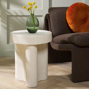 Safavieh Kadence Accent Table - Modern Sculptural Design For Stylish Home Decor And Functional Charm White Magnesium Oxide Acc2807a