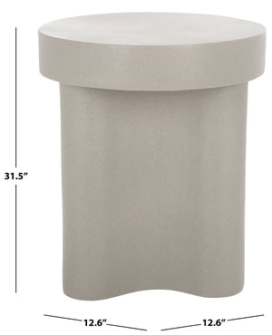 Safavieh Kadence Accent Table - Modern Sculptural Design For Stylish Home Decor And Functional Charm Grey Magnesium Oxide Acc2807b