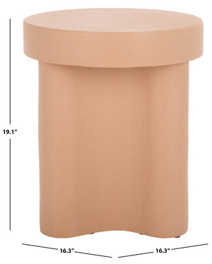 Safavieh Kadence Accent Table - Modern Sculptural Design For Stylish Home Decor And Functional Charm Terracotta Magnesium Oxide Acc2807c