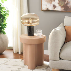 Safavieh Kadence Accent Table - Modern Sculptural Design For Stylish Home Decor And Functional Charm Terracotta Magnesium Oxide Acc2807c