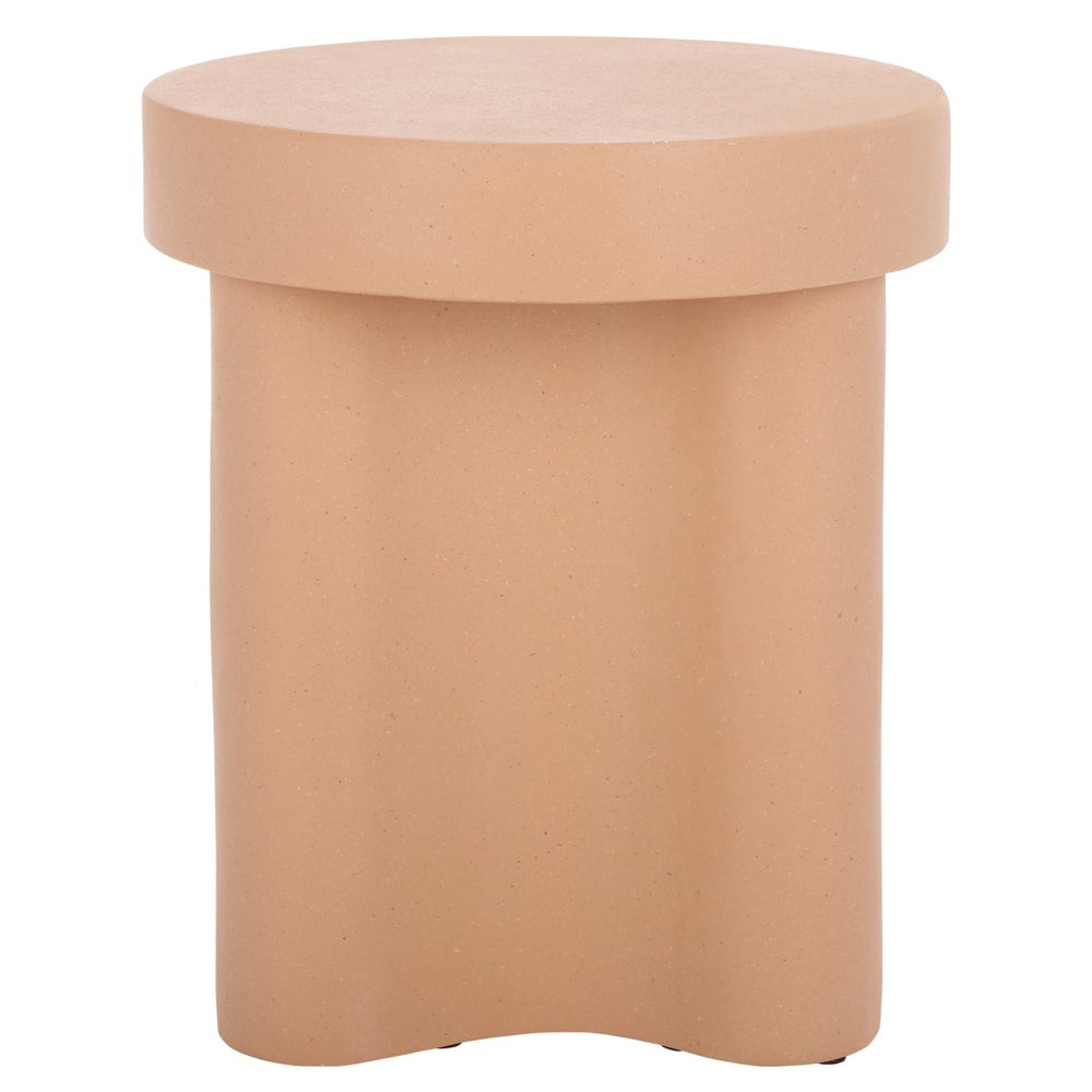 Safavieh Kadence Sculptural Accent Table - Modern Elegance With Curved Design For Versatile Home Decor Use Terracotta ACC2807C