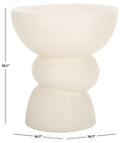 Safavieh Erwin Accent Table White 16.7" x 16.7" x 18.1"