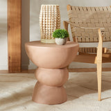 Safavieh Erwin Accent Table Terracotta 16.7" x 16.7" x 18.1"