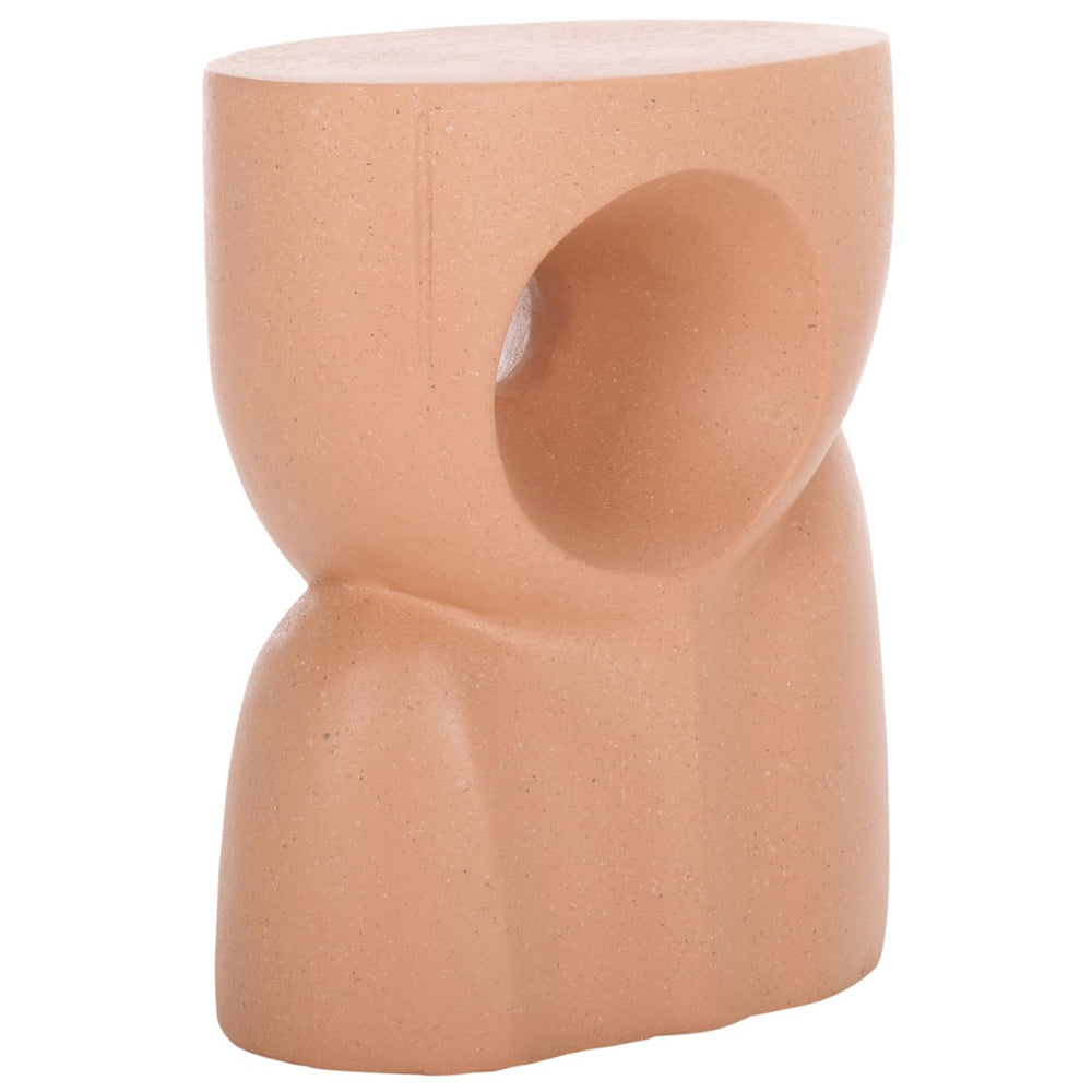 Safavieh Abbi Sculptural Accent Table - Elevate Your Space With Artful Design And Functional Style, 14.96"W Terracotta ACC2810C