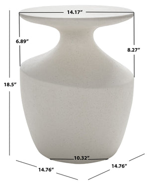 Safavieh Jaiya Accent Table - Sculptural Modern Side Table For Living Rooms, Bedrooms, And Small Spaces White ACC2811A