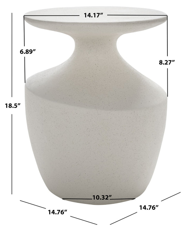 Safavieh Jaiya Accent Table - Sculptural Modern Side Table For Living Rooms, Bedrooms, And Small Spaces White ACC2811A