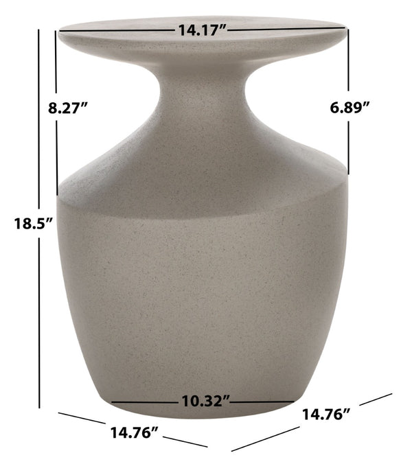Safavieh Jaiya Accent Table - Sculptural Modern Side Table For Living Rooms, Bedrooms, And Small Spaces Grey ACC2811B