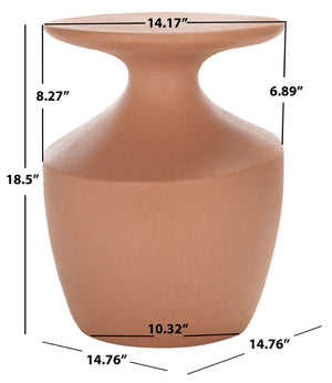 Safavieh Jaiya Accent Table - Sculptural Modern Side Table For Living Rooms, Bedrooms, And Small Spaces Terracotta ACC2811C
