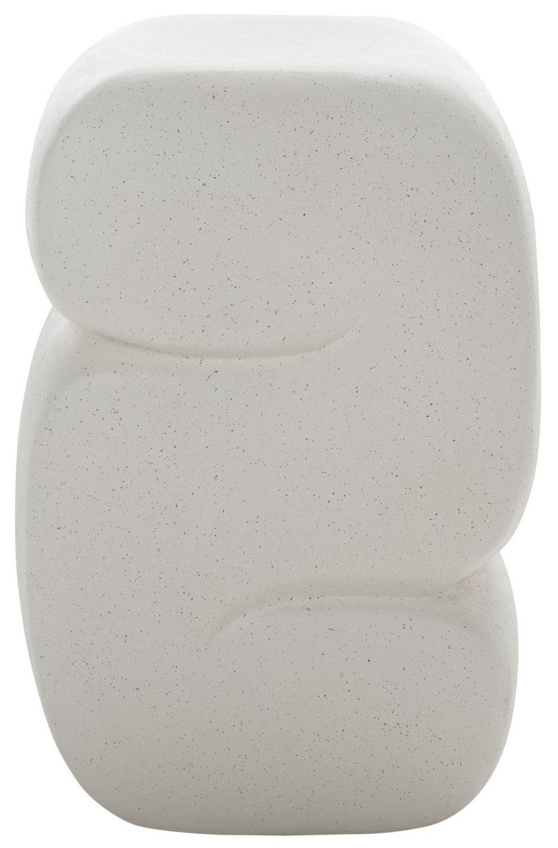 Safavieh Marnie Accent Table White 12.8" x 12.8" x 18.5"