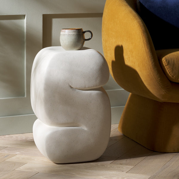 Safavieh Marnie Accent Table White 12.8" x 12.8" x 18.5"