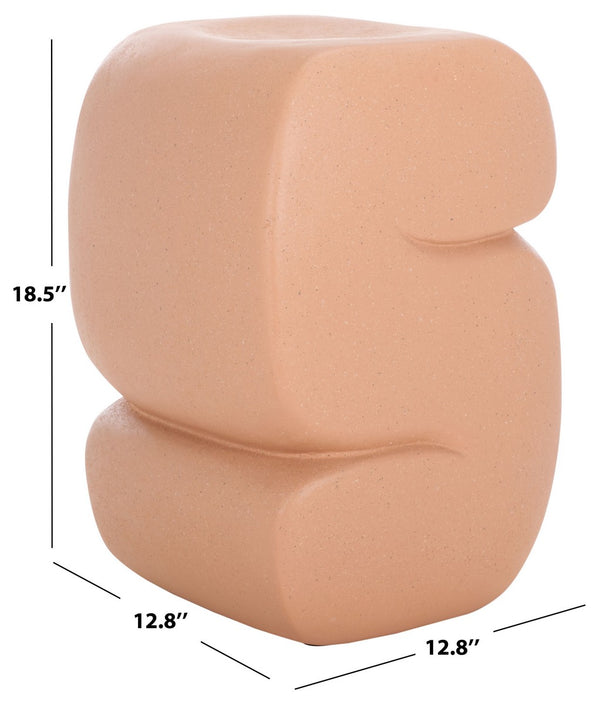 Safavieh Marnie Accent Table Terracotta 12.8" x 12.8" x 18.5"