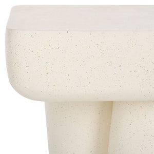 Safavieh Leeza Accent Table White 19.5" x 19.5" x 18.1"