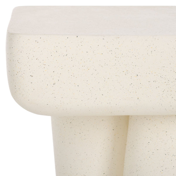 Safavieh Leeza Accent Table White 19.5" x 19.5" x 18.1"