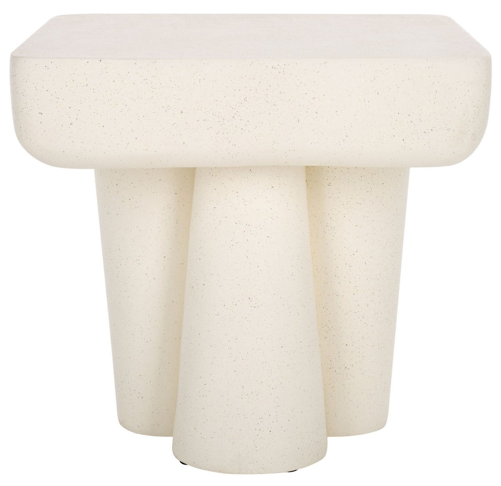 Safavieh Leeza Accent Table White 19.5" x 19.5" x 18.1"