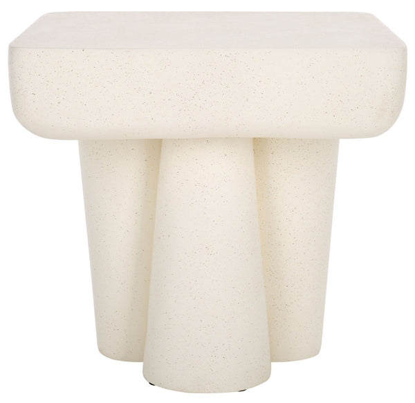 Safavieh Leeza Accent Table White 19.5" x 19.5" x 18.1"