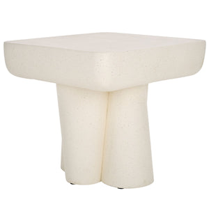 Safavieh Leeza Accent Table White 19.5" x 19.5" x 18.1"