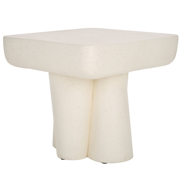 Safavieh Leeza Accent Table White 19.5" x 19.5" x 18.1"
