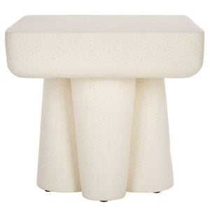 Safavieh Leeza Accent Table White 19.5" x 19.5" x 18.1"