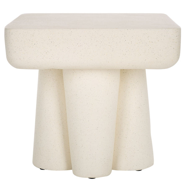 Safavieh Leeza Accent Table White 19.5" x 19.5" x 18.1"