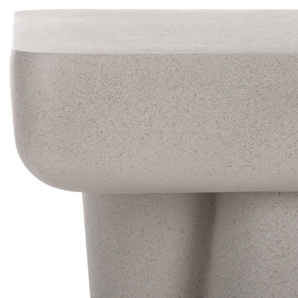 Safavieh Leeza Accent Table Grey 19.5" x 19.5" x 18.1"