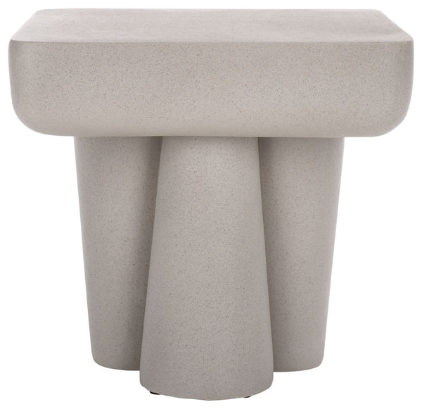Safavieh Leeza Accent Table Grey 19.5" x 19.5" x 18.1"