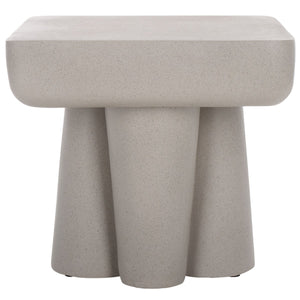 Safavieh Leeza Accent Table Grey 19.5" x 19.5" x 18.1"
