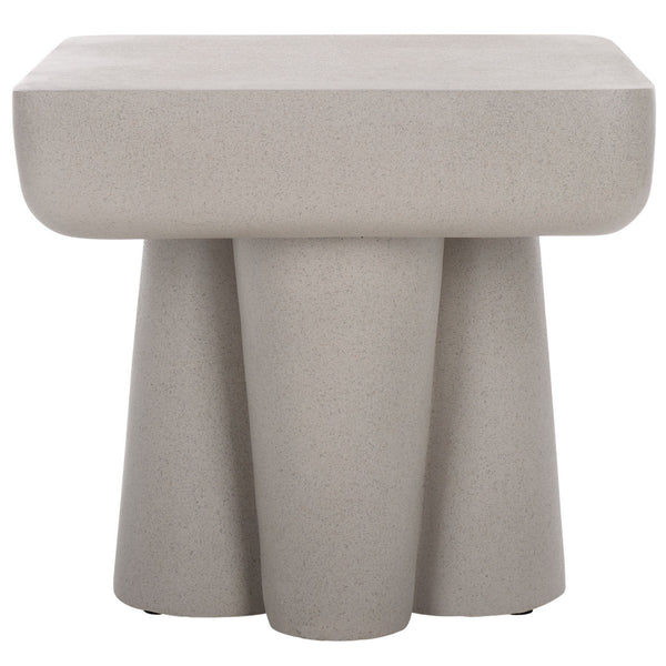 Safavieh Leeza Accent Table Grey 19.5" x 19.5" x 18.1"