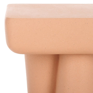 Safavieh Leeza Accent Table Terracotta 19.5" x 19.5" x 18.1"