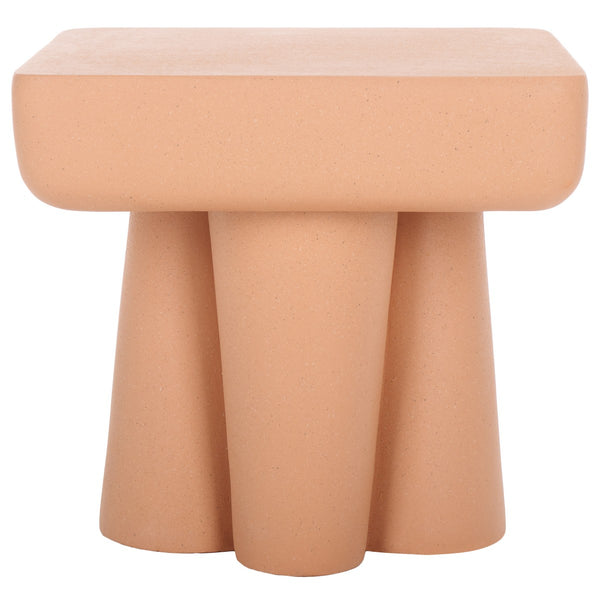 Safavieh Leeza Accent Table Terracotta 19.5" x 19.5" x 18.1"