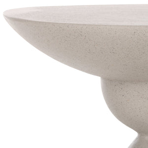 Safavieh Atley Sculptural Accent Table - Elegant Drum Design With Hourglass Base For Contemporary Spaces Grey ACC2815B