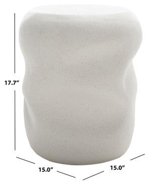 Safavieh Carrick Accent Table White 15" x 15" x 17.7"