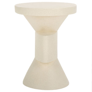 Safavieh Malix Accent Table - Sculptural Modern Design With Geometric Form For Stylish Living Spaces And Functionality White ACC2817A