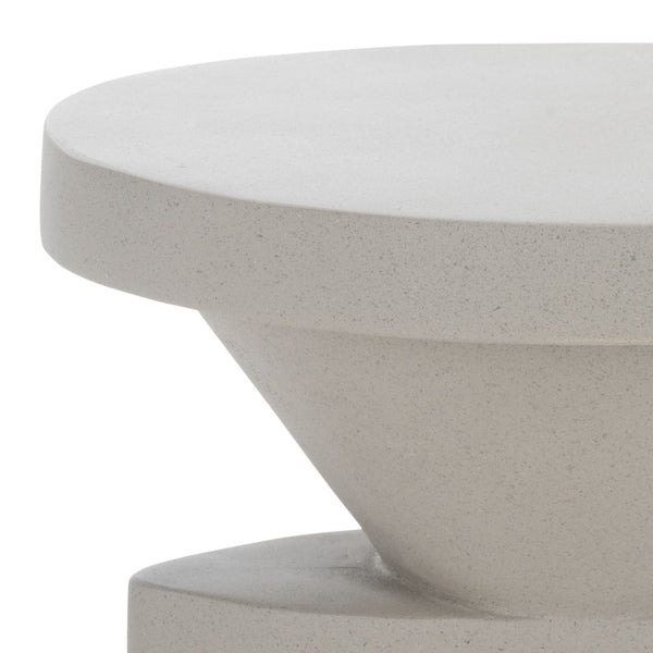 Safavieh Malix Accent Table - Sculptural Modern Design With Geometric Form For Stylish Living Spaces And Functionality Grey ACC2817B