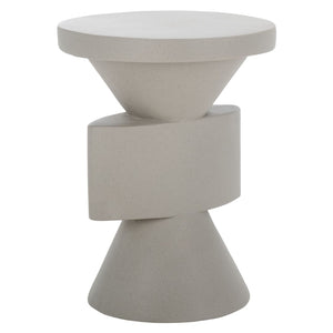 Safavieh Malix Accent Table - Sculptural Modern Design With Geometric Form For Stylish Living Spaces And Functionality Grey ACC2817B