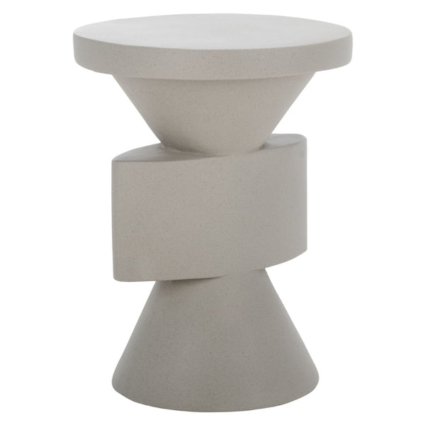 Safavieh Malix Accent Table - Sculptural Modern Design With Geometric Form For Stylish Living Spaces And Functionality Grey ACC2817B
