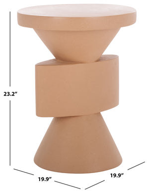 Safavieh Malix Accent Table - Modern Design For Stylish Living Rooms And Elegant Home Décor Solutions Terracotta Magnesium Oxide Acc2817c