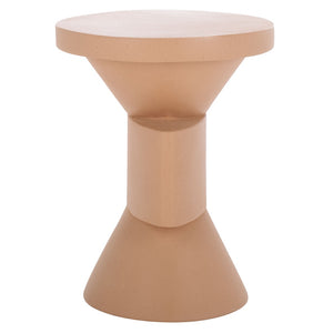 Safavieh Malix Accent Table - Sculptural Modern Design With Geometric Form For Stylish Living Spaces And Functionality Terracotta ACC2817C