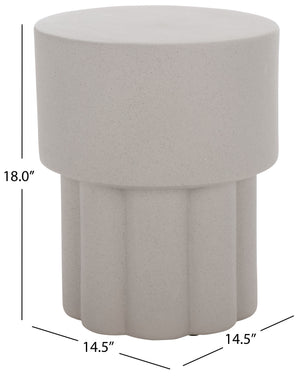 Safavieh Eldrick Accent Table In Grey - Modern Design For Stylish Living Spaces & Versatile Functionality Grey Magnesium Oxide Acc2822b