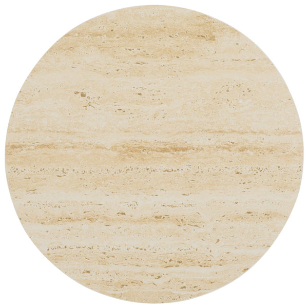 Safavieh Nurem Sculptural Tall Ceramic Side Table - Modern Minimalist Design In Beige For Stylish Living Spaces ACC2900A