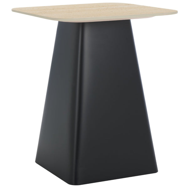 Safavieh Fedo Contemporary Tall Porcelain Side Table With Sculptural Design And Elegant Marble-Like Finish ACC2904A