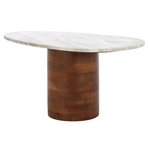 Safavieh Mono Sculptural Large Marble Side Table - Bold Geometry, Natural Materials, And Modern Elegance ACC2906A