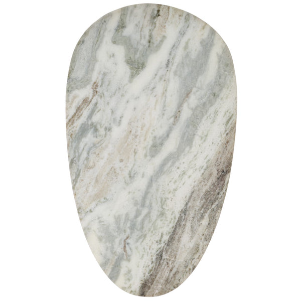 Safavieh Mono Large Marble Side Table  Off White Marble / Walnut ACC2906A